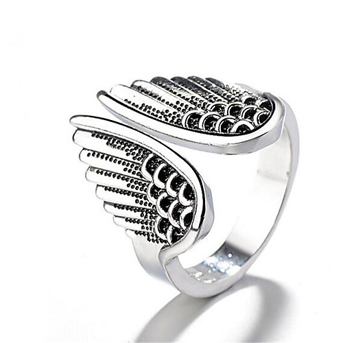 

Open Ring Vintage Style Silver Copper Silver Plated Wings Precious Fashion Vintage 1pc Adjustable / Men's / Adjustable Ring