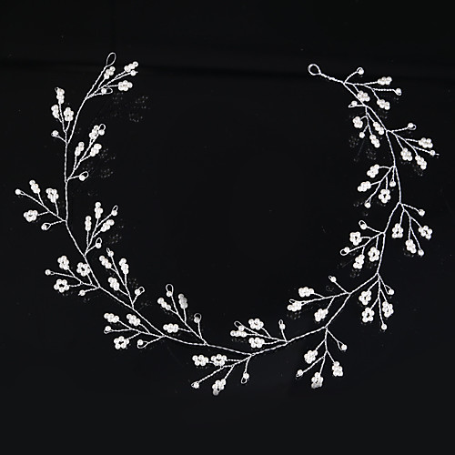 

Crystal / Imitation Pearl / Alloy Headdress with Crystal / Imitation Pearl 1 Piece Wedding Headpiece