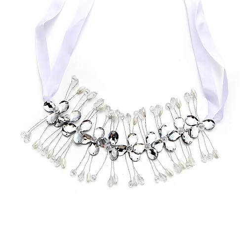 

Crystal / Alloy Headdress with Crystal / Imitation Pearl 1 Piece Wedding Headpiece