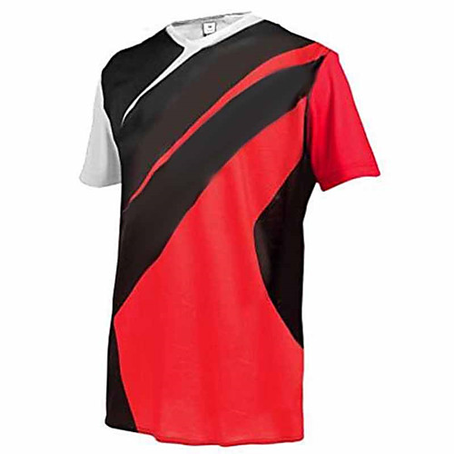 

21Grams Men's Short Sleeve Cycling Jersey Downhill Jersey Dirt Bike Jersey Winter Summer Spandex Polyester Black / Red Solid Color Bike Jersey Top Mountain Bike MTB Road Bike Cycling UV Resistant