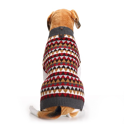 

Dog Cat Sweater Plaid / Check British Winter Dog Clothes Puppy Clothes Dog Outfits Red Costume for Girl and Boy Dog Polyester XXS XS S M L XL