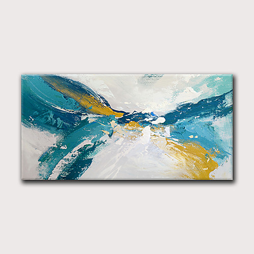 

Oil Painting Hand Painted Horizontal Abstract Modern Rolled Canvas (No Frame)
