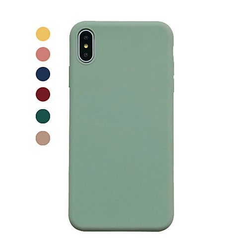 

Case For Apple iPhone XS / iPhone XR / iPhone XS Max Ultra-thin Back Cover Solid Colored TPU