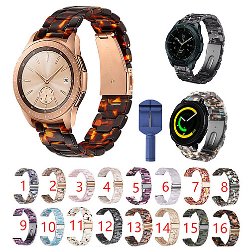 

1 Pcs Watch Band For Samsung Galaxy Watch Active 2/Active/42mm/Gear Sport /S2 classic Resin Strap Butterfly Buckle and Strap regulator