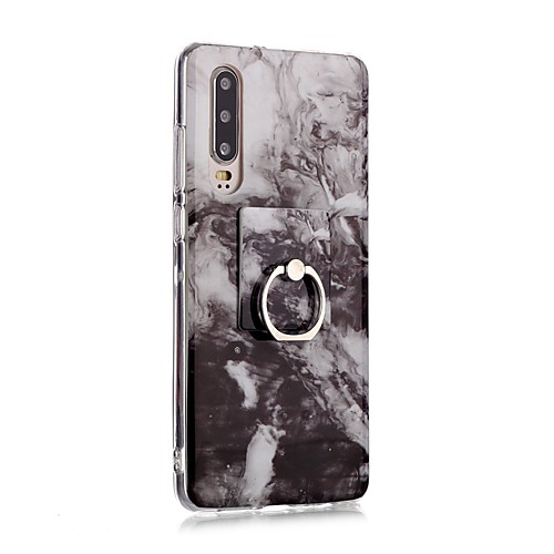 

Case For Huawei Huawei P30 / Huawei P30 Pro / Huawei P30 Lite Ring Holder / Ultra-thin / Pattern Back Cover Marble TPU