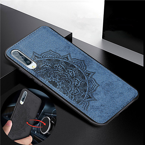 

Cotton Fabric Cloth Soft Silicone TPU Case For Samsung Galaxy A70 A60 A50 A40 A30 A20 A10 Magnetic PC Back Cover For A50 Shockproof Case