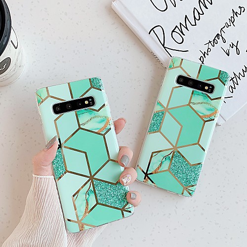 

Case For Samsung Galaxy S9 / S9 Plus / S8 Plus Plating / IMD / Pattern Back Cover Marble TPU