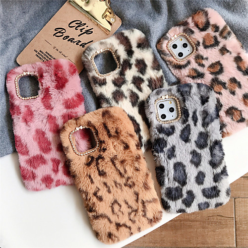

Case For Apple iPhone 11 / iPhone 11 Pro / iPhone 11 Pro Max Rhinestone Back Cover Plush TPU