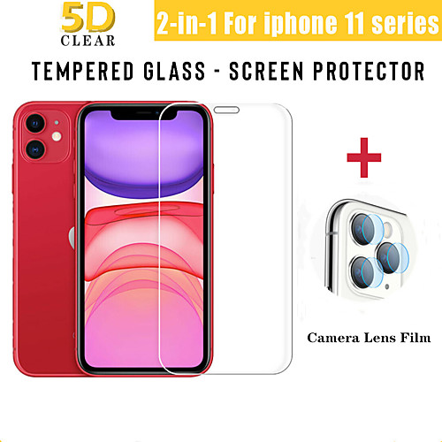 

2-in-1 Back Camera Lens Screen Protector For iPhone 11 Pro Max Full Cover Tempered Glass Protective Film For iPhone 11