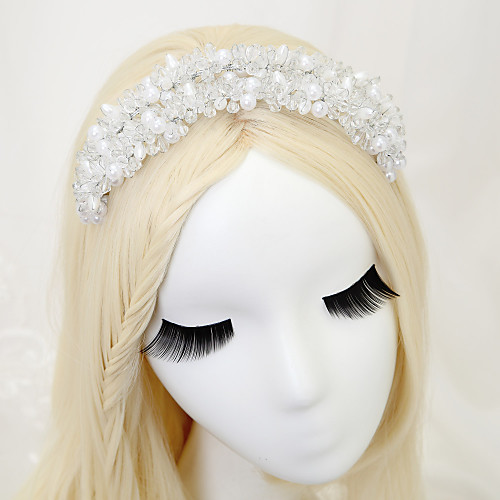 

Crystal / Imitation Pearl Headdress with Crystal / Imitation Pearl 1 Piece Wedding Headpiece