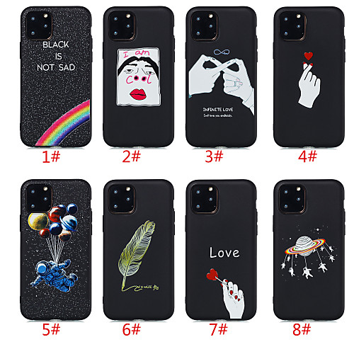 

Case For Apple iPhone 11 / iPhone 11 Pro / iPhone 11 Pro Max Pattern Back Cover Heart / sky / Feathers TPU for iPhone XR XS MAX X XS 7 8 7plus 8plus 6 6 Plus 6s 6Splus