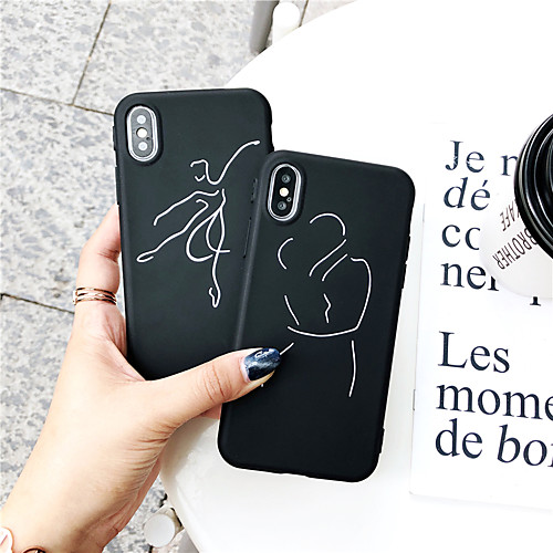 

Cartoon Line Pattern TPU Case For Apple iPhone 11 Pro Max 8 Plus 7 Plus 6 Plus Max Back Cover