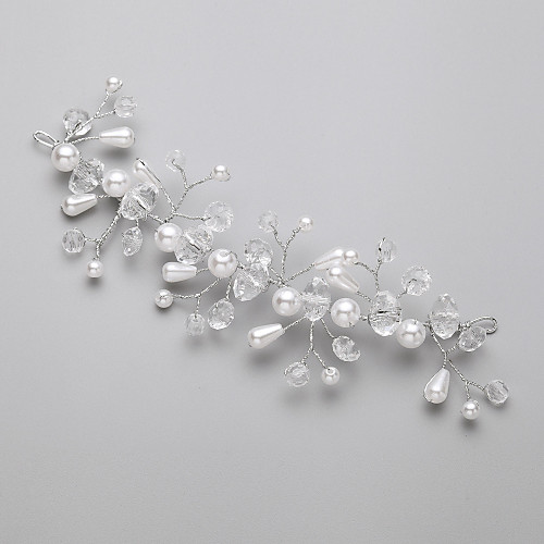 

Crystal / Imitation Pearl Headdress with Crystal / Imitation Pearl 1 Piece Wedding Headpiece
