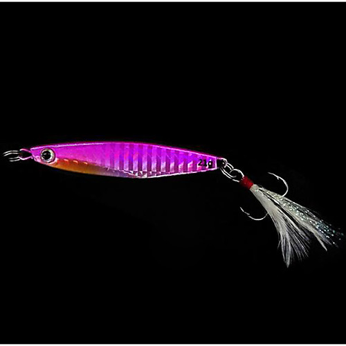 

2 pcs Metal Bait Jigs Fishing Lures Jigs Metal Bait Fast Sinking Bass Trout Pike Sea Fishing Spinning Jigging Fishing