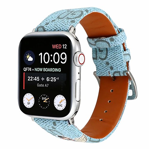 

Watch Band for Apple Watch Series 5/4/3/2/1 Apple Classic Buckle Quilted PU Leather Wrist Strap