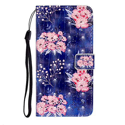 

Case For Huawei Huawei P20 / Huawei P20 Pro / Huawei P20 lite Card Holder Full Body Cases Flower PU Leather