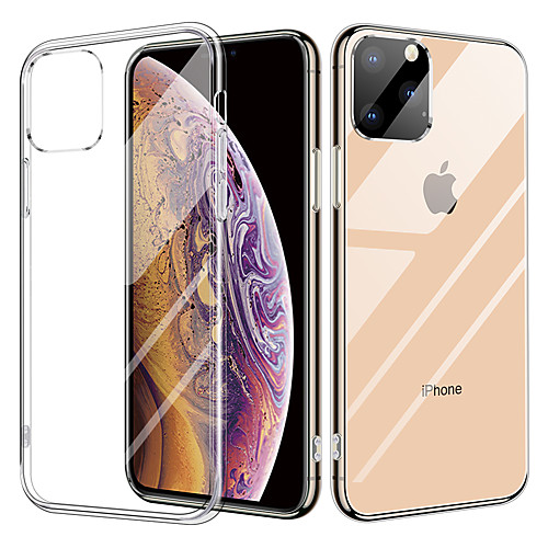 

Crystal Transparent Glass Case For iPhone 11/iPhone 11 pro TPU Double Clear Glass Drop Protective Cover For iPhone X/XR/XS Max