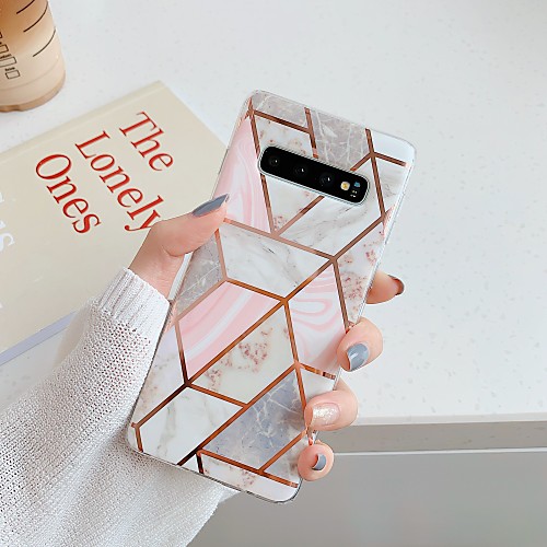 

Phone Case For Samsung Galaxy Back Cover S9 S9 Plus S8 Plus S8 S10 S10 Galaxy S10 E Plating IMD Pattern Marble TPU
