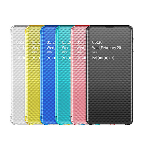 

Case For Samsung Galaxy S10/10Plus/10Lite/10E/9/9 Plus /8/8 Plus Shockproof / Dustproof / Mirror Full Body Cases Solid Colored PU Leather / PC
