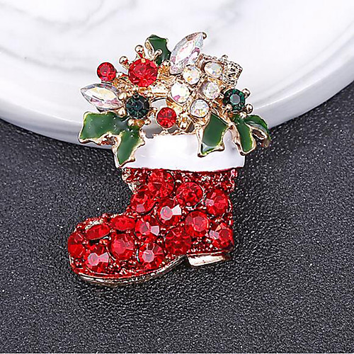 

Women's Brooches Shoe Cute Brooch Jewelry Gold For Christmas