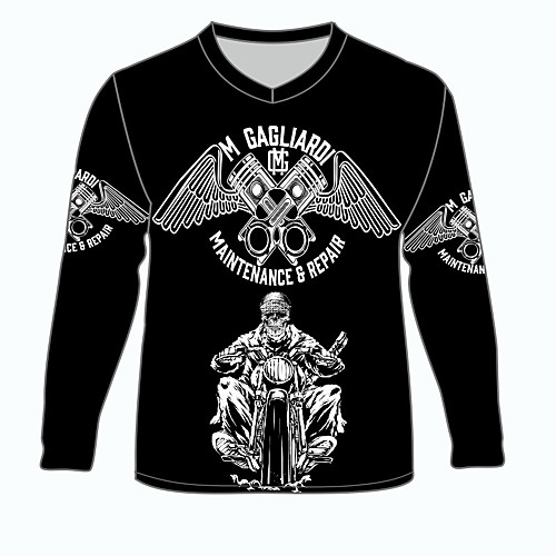 

M Gagliardi Motorcycle Clothes Shirts Tops Jersey for Unisex Polyester / Polyamide Breathable / fast dry