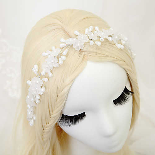 

Imitation Pearl / Alloy Headdress with Imitation Pearl 1 Piece Wedding Headpiece