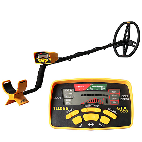 

GTX500 YELLOW LCD DISPLAY UNDERGROUND GOLD METAL DETECTOR WITH FIVE DETECTING MODE
