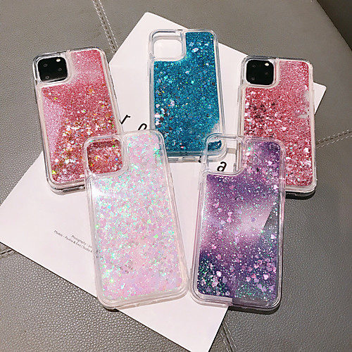 

Case For Apple iPhone 11 / iPhone 11 Pro / iPhone 11 Pro Max Flowing Liquid / Pattern / Glitter Shine Back Cover Transparent TPU