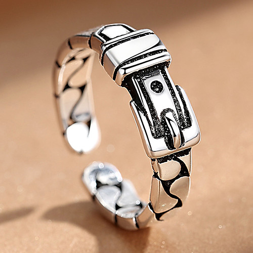 

Men's Women's Open Cuff Ring 1pc Black Alloy Folk Style Steampunk Gift Daily Jewelry