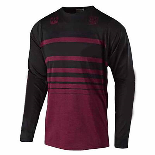 

21Grams Men's Long Sleeve Cycling Jersey Dirt Bike Jersey Winter Summer Spandex Polyester Grey Brown Bike Jersey Motorcyle Clothing Top Mountain Bike MTB Road Bike Cycling UV Resistant Quick Dry