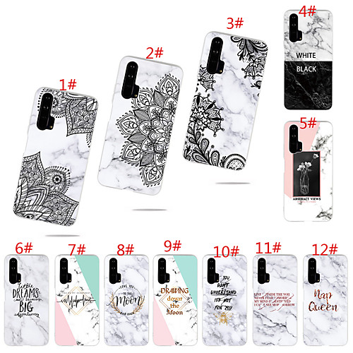 

Case For Huawei Huawei Honor 10 / Honor 10 Lite / Honor 10i Frosted / Pattern Back Cover Marble TPU