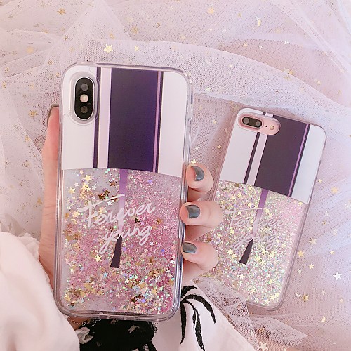 

Case For Apple iPhone 11 / iPhone 11 Pro / iPhone 11 Pro Max Flowing Liquid / Pattern / Glitter Shine Back Cover Sexy Lady TPU