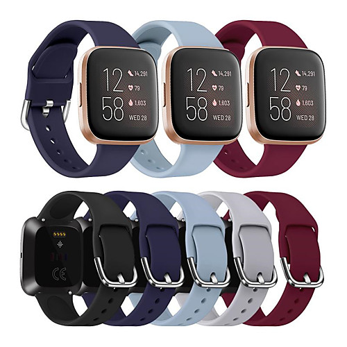 

Watch Band For Fitbit Versa / Fitbit Versa Lite / Fitbit Versa 2 Fitbit Sport Band / Classic Buckle / Modern Buckle Silicone Wrist Strap