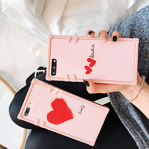 

Apple Applicable to XS Max/XR/X Pink Double Love 6/7/8 Quad Ripple 6 Plus/7 Plus/8 Plus Trendy Half Pack Mobile Shell
