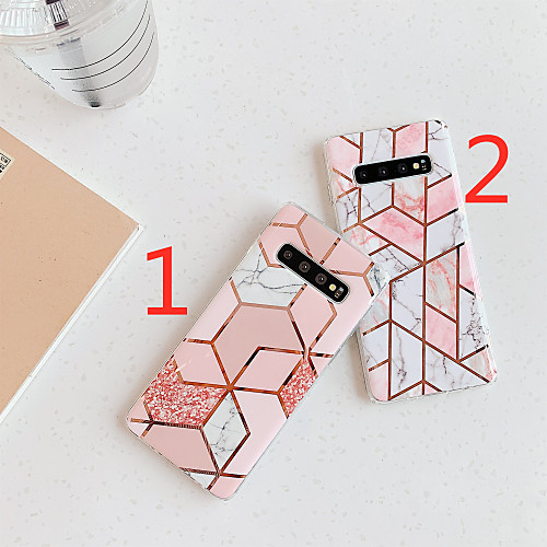 

Case For Samsung Galaxy S9 / S9 Plus / S8 Plus Plating / IMD / Pattern Back Cover Marble TPU