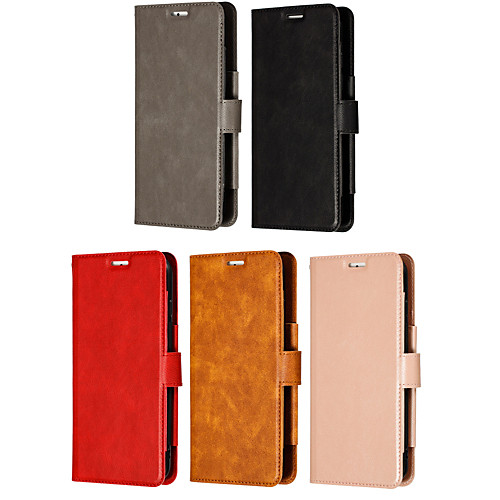 

Case For Huawei Huawei Nova 3i / Huawei Nova 4 / Huawei P20 Card Holder / Flip / Magnetic Full Body Cases Solid Colored PU Leather / TPU