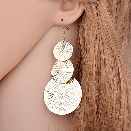 

Women's Drop Earrings Long Donuts Modern Earrings Jewelry Gold / Silver For Daily 1 Pair