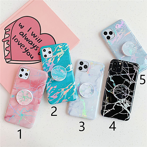 

Phone Case For Apple Back Cover iPhone 12 Pro Max 11 SE 2020 X XR XS Max 8 7 6 iPhone 11 Pro Max SE 2020 X XR XS Max 8 7 6 with Stand Pattern Marble TPU