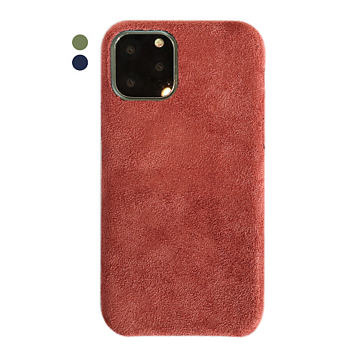 

Case For Apple iPhone 11 / iPhone 11 Pro / iPhone 11 Pro Max Ultra-thin Back Cover Solid Colored / Plush TPU / Cotton Fabric