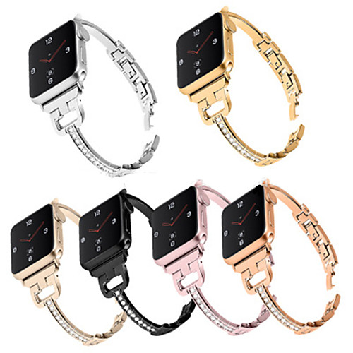 

For apple watch1/2/3/4/5 wristwatch Diamond Set Stainless Steel Watch Strap Bracelet Fashion Watch Strap Steel Belt