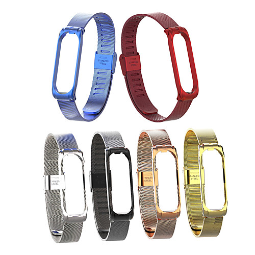 

For Xiaomi Mi Band 3 4 Metal Strap Wristband Stainless Steel Buckle Replacement