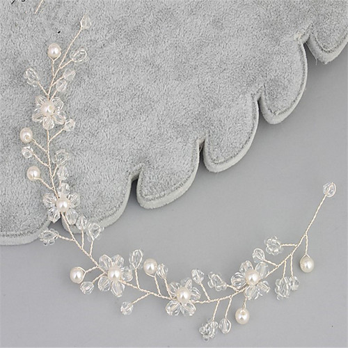 

Crystal / Imitation Pearl Headdress with Crystal / Imitation Pearl 1 Piece Wedding Headpiece