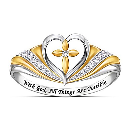 

Ring AAA Cubic Zirconia Silver Platinum Plated Sweet 1pc 6 7 8 9 10 / Women's / Daily