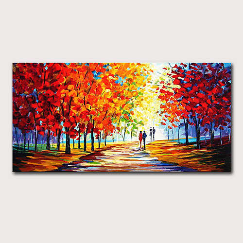 

Oil Painting Hand Painted Horizontal Landscape Abstract Landscape Modern Stretched Canvas