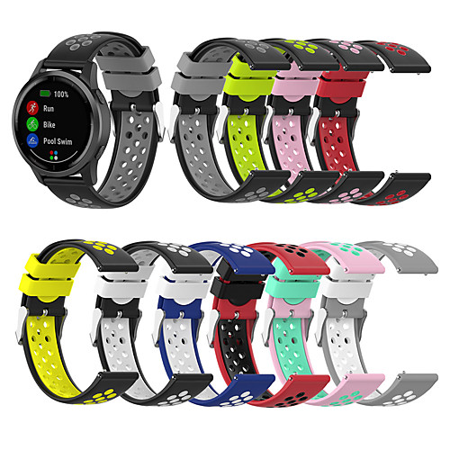 

Breathable Silicone Replacement Watch Band For For Garmin vivoactive 4