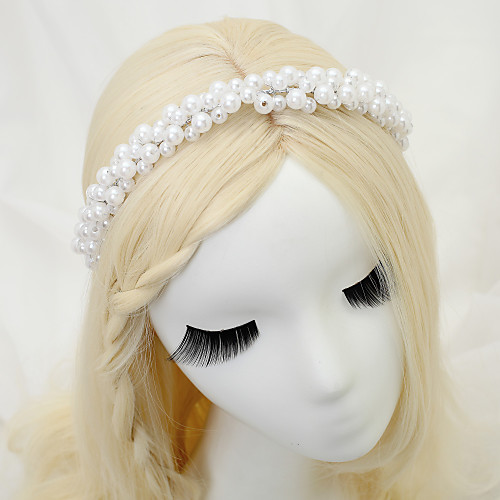 

Imitation Pearl / Alloy Headbands with Imitation Pearl 1 Piece Wedding Headpiece