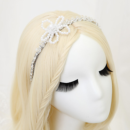 

Crystal / Imitation Pearl / Rhinestone Headbands with Rhinestone / Crystal / Imitation Pearl 1 Piece Wedding Headpiece