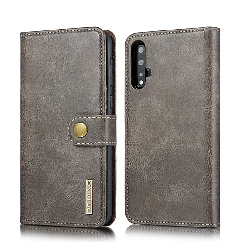 

Case For Huawei Huawei P30 / Huawei P30 Pro / Huawei P30 Lite Wallet / Card Holder / with Stand Full Body Cases Solid Colored Genuine Leather