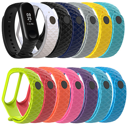 

1 Pcs Watch Band New Diamond Pattern Strap For Xiaomi MI Band 4 Smart Bracelet Sports Wristband For Xiaomi MI Band 4/3 Smart Accessories