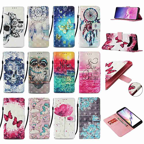 

Phone Case For Samsung Galaxy S20 S20 Plus S20 Ultra Wallet Card Holder with Stand Butterfly leather for A10s A20s A50(2019) A70(2019) A90(2019) Note 10 Pro/ A71 A51